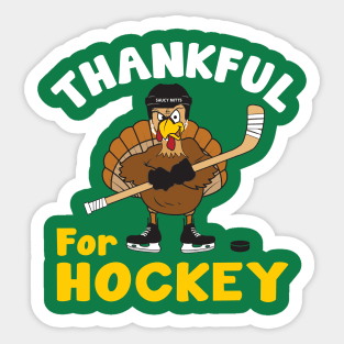 Thankful for Hockey Thanksgiving Sticker